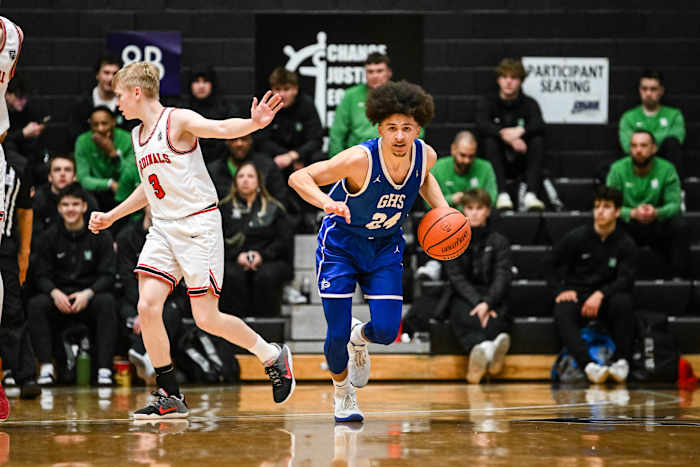 Lincoln Gresham 6A Oregon boys basketball quarterfinal Naji Saker -70